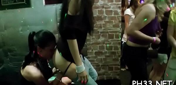  Yong girls in club are glad to fuck